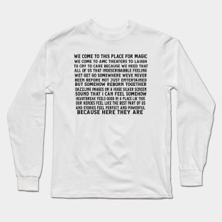 Nicole Kidman AMC Monologue Script Long Sleeve T-Shirt